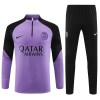 Paris Saint-Germain Purple Version Training Sweatshirts Quarter-zip 2023-24 Für Kinder